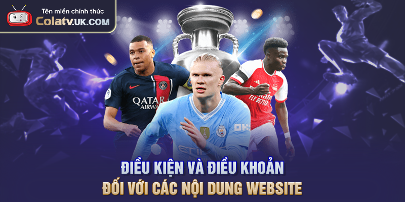 Điều kiện và điều khoản đối với các nội dung Website