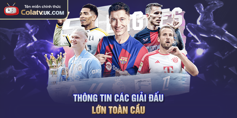 Thông tin các giải đấu lớn toàn cầu